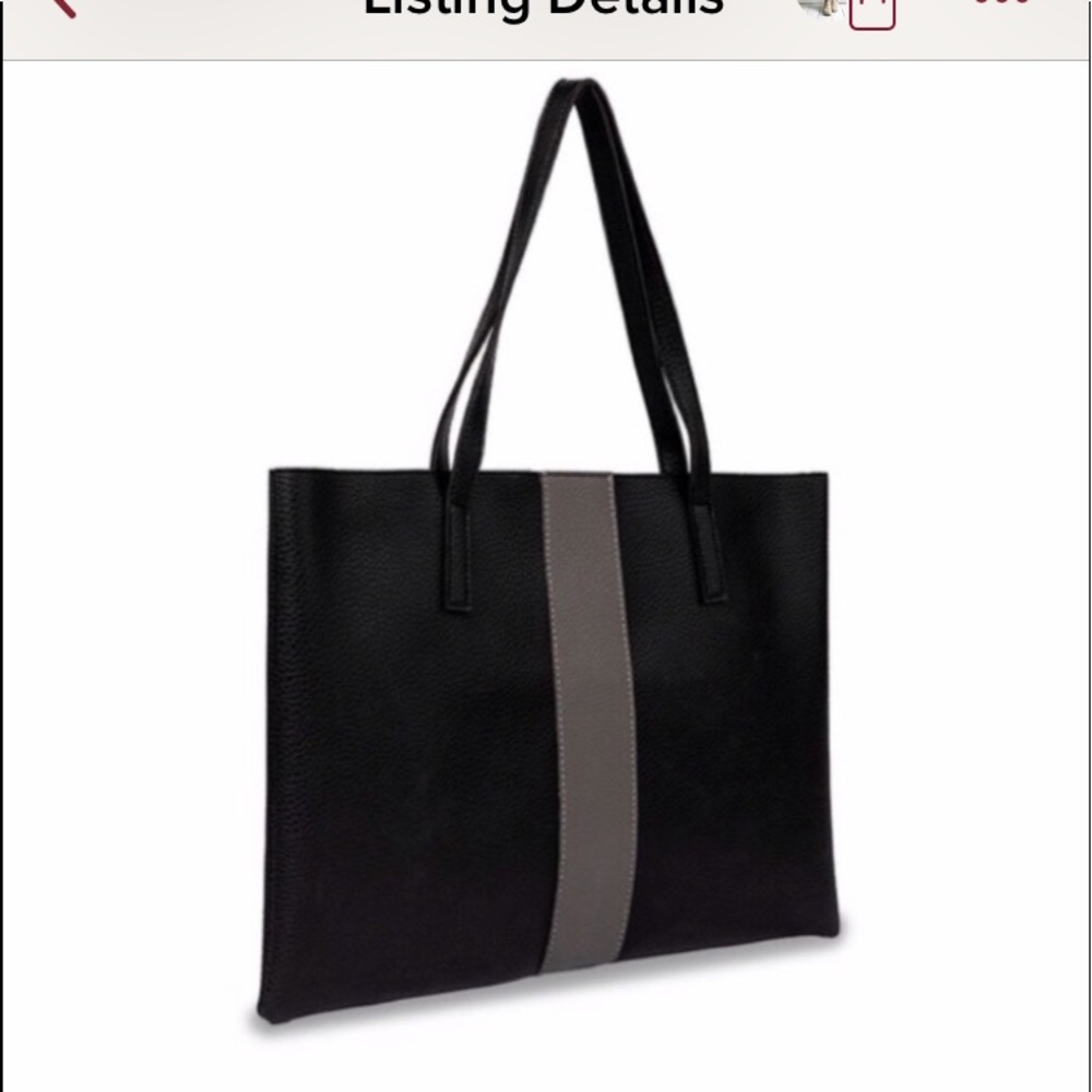 VinceCamuto black/grey tote